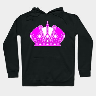 Imperial crown (pink and white) Hoodie